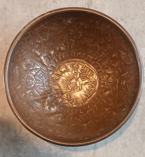 Vintage brass alms - brass, begging