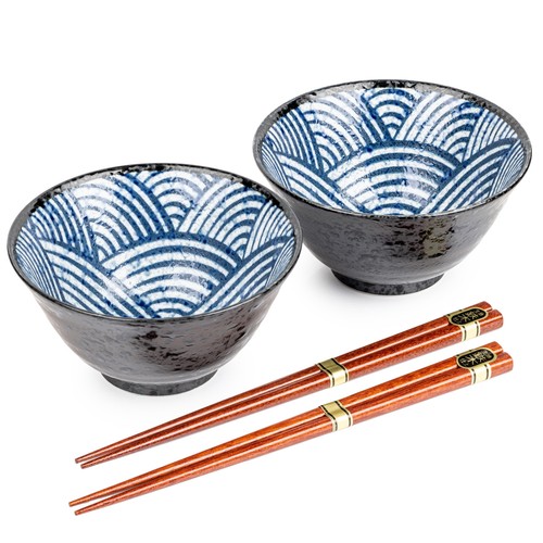 Seikaiha ceramic japanese rice - seikaiha,