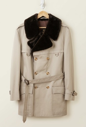 Vintage trench coat mens - coat, l