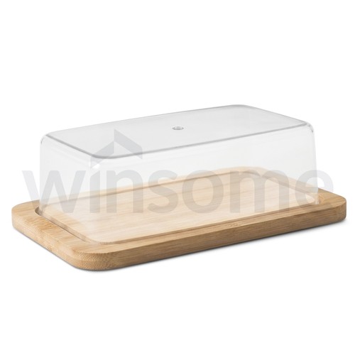 Butter dish with plastic lid - dish,