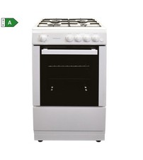 Statesman STUDIO2 White 50cm 4-Zone Gas Cooker A Energy Rated