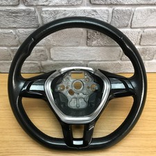 Genuine VW black leather flat