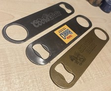 3x Brewery Bar Blade Bottle Openers Cobra Coors Light Singha Beer Home Bar Pub