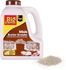 Mole Repellent The Big Cheese  Natural Scatter Granules 2.5kg Covers 250m² 