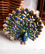 PEACOCK Enamel Jewelled