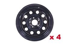 Steel modular 16x8 rims for Land Rover Discovery 2 & Range Rover P38 - Black x 4