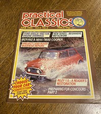 PRACTICAL CLASSICS MAGAZINE June 1985 - Project Land-Rover, Buying a Mini/Cooper