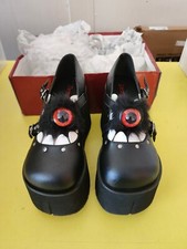 Demonia Women's Kera 11 Criss Wedge Platform Mary Jane Shoes Size 8