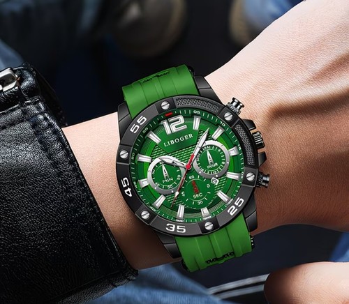 Quartz watch with silicone - watch,