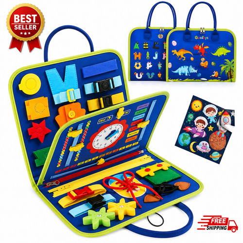 Dyzi montessori busy board - montessori,