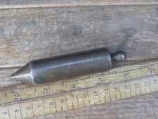 Antique /Vintage Brass Plumb Bob /Plumb Bob .10.7cm long. Pointed Cylinder shape