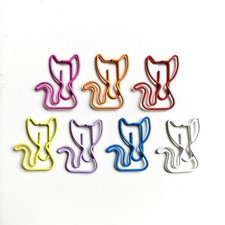 20pcs Cat-shaped paper clips