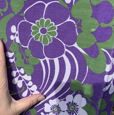 Groovy Retro Purple Green