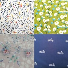 Cotton Lawn Fabric Soft Floral