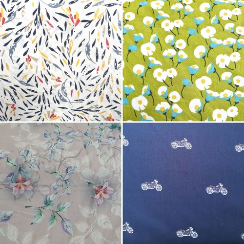 Cotton lawn fabric soft floral - cotton,