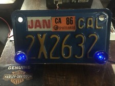 Harley-Davidson 1950s Style Vintage Jewel licence plate lights pair Bobber Chop 