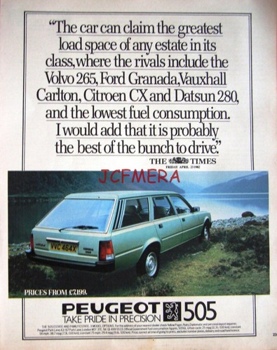 1982 peugeot 504 estate - peugeot, '504'