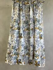 Floral Curtains / 100% Cotton / Botanical Chelsea Flowers / Lined 48” Drop