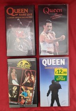 Queen VHS Music Video x 4 - Rare Live, We Will Rock You, Champions Of The World