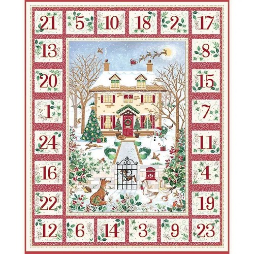 Country christmas red calendar - christmas,