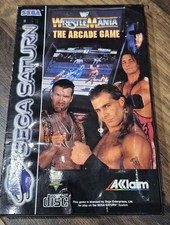 Sega Saturn WWF Wrestlemania Arcade Game PAL Version Boxed With Manual