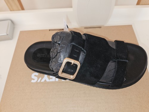 Anthology black suede wide fit - anthology,