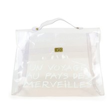 HERMES Kelly Vinyl Hand Bag