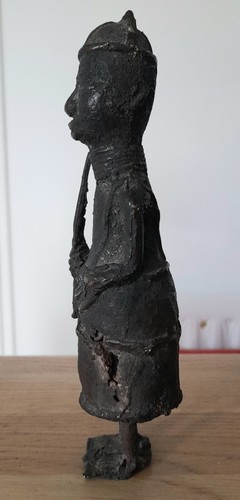 Benin bronze figure sculpture - figure,