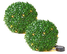 2 x 28CM SOLAR POWERED TOPIARY