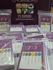 Trivial Pursuit TV Edition Replacement Question Cards X 100 Excellent Condition