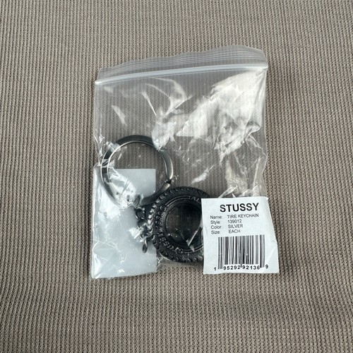 Stussy tire keychain black - –,