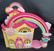 2007 Ponyville Playset Dash's Yellow Rainbow House - See Photos My Little Pony