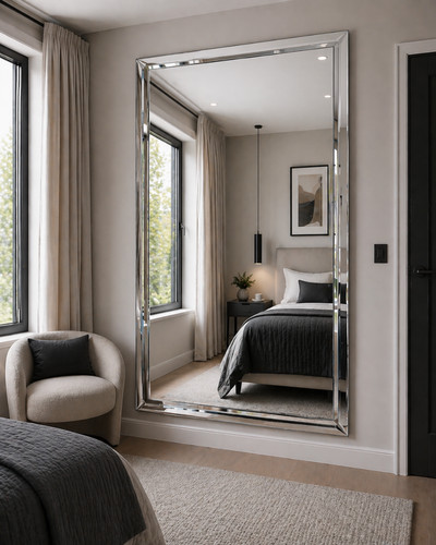 Frameless large mirror - large,