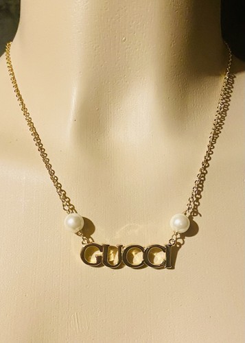 Gucci gold pearl signature - gucci,
