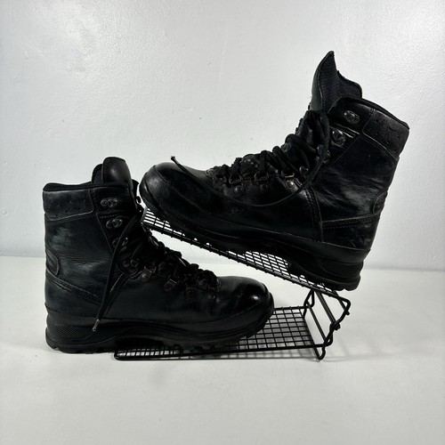 Black leather lowa - black,