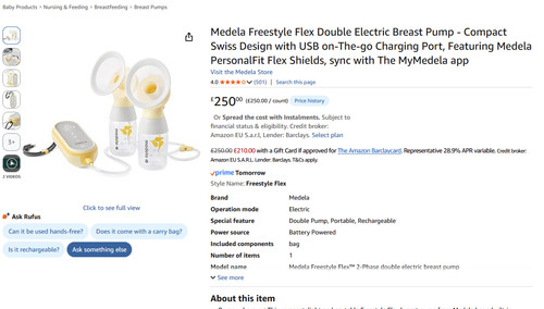 Medela freestyle flex - medela, double