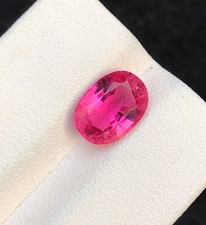 3.12 Cts Natural Cut Pretty Rubelite Tourmaline, Loose Gemstone From Afghanistan