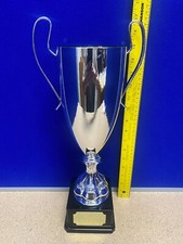 EN201C - 16.75in Plain Metal Trophy Cup Presentation Award on Black Base