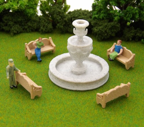 Roman fountain set - fountain,