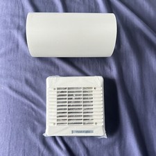 Vent Axia 254102 Wall Duct & Grille Vent Kit 100mm / 4 Inch (White) OPEN BOX