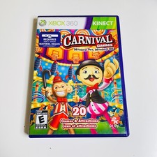 Carnival Games (Microsoft Xbox 360, 2011) CIB, Complete, Disc Surface Is As New