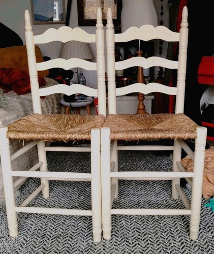 Pair cream wooden - of,