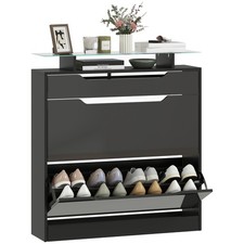 HOMCOM Shoe Cabinet with 3