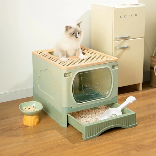 Foldable top entry cat - top-entry,