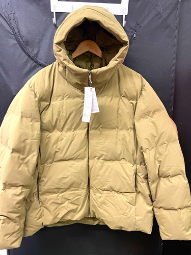 Uniqlo men brown hooded down - brown,