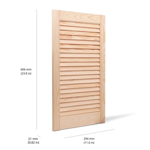 Bortaberg pine louvre door - pine,