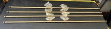 Antique Brass Stair Rods Vintage Victorian - 109cm long 