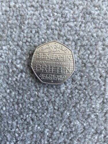 Benjamin britten 2013 50p - benjamin,