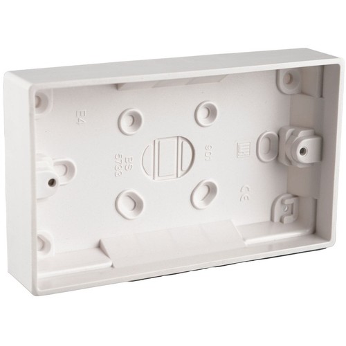 Plastic pattress box - box, gang
