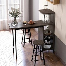 3 Piece Rustic Bar Table and